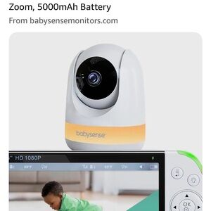 Babysense 5.5” 1080p HD Split Screen Monitor and Camera
